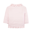Pale Pink Frill Puffer Jacket