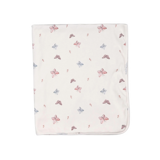 White Syrine Butterfly Blanket