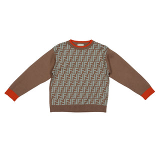 Brown and Blue FF Sweater