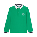 Green Vigne Long Sleeve Polo