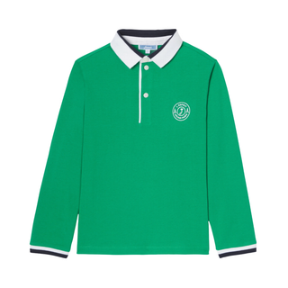 Green Vigne Long Sleeve Polo