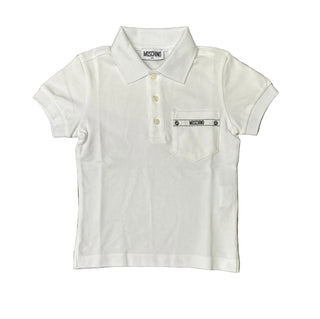 White Classic Moschino Polo