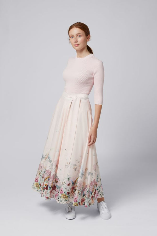 Pink Floral Helena Skirt