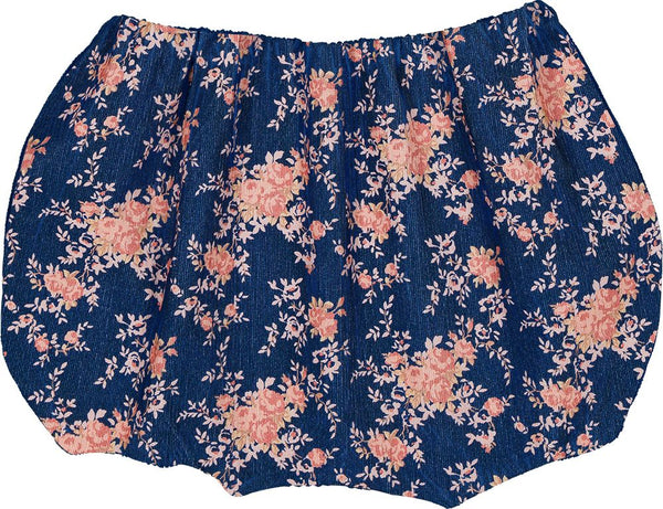 Navy Baby Corduroy Bouquet London Bloomer