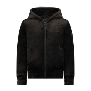 Black Classic Velour Hoodie