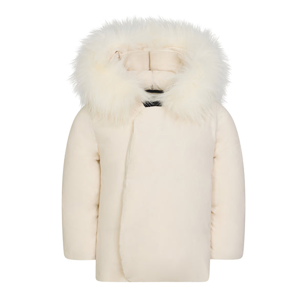 Baby Cream Wrap Coat