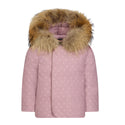 Baby Pale Mauve Floral Print Wrap Coat