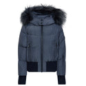 Dark Denim Tall Waistband Coat