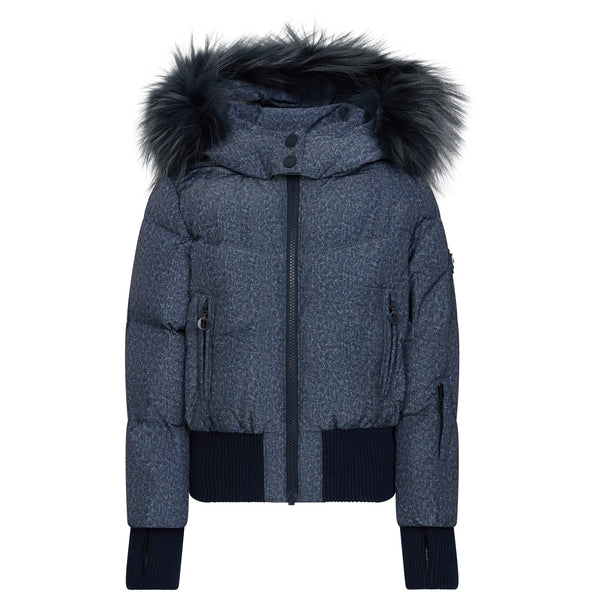 Dark Denim Tall Waistband Coat