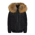Black Kangaroo Pocket Coat
