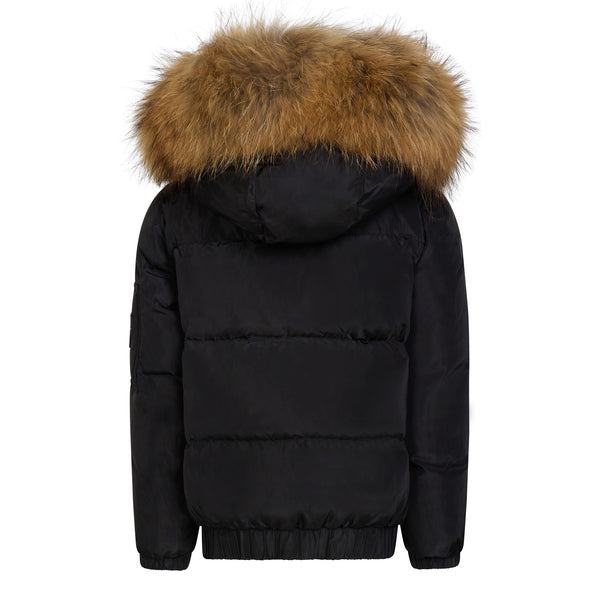 Black Kangaroo Pocket Coat