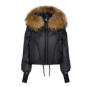 Teen Black Semi Shine Drawstring Waist Coat