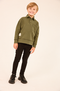Green Classic Long Sleeve Polo