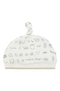 Beige Baby Graphic Print Hat