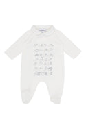 White Newborn Graphic Onesie