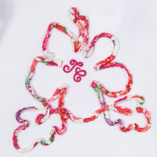 White Baby Hibiscus Flower Tee