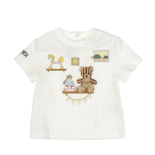 White Baby Bear Graphic Tee