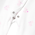 White and Pink Noelie Bunny Footie