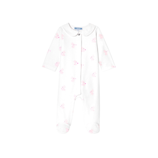 White and Pink Noelie Bunny Footie