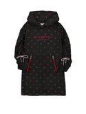 Black Cherry Hooded Sweatshirt Dress