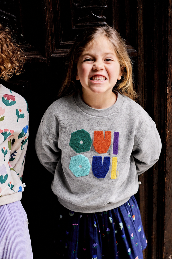 Heather Grey Oui Oui Crewneck