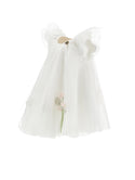 Cream Baby Tulle Flower Dress