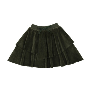 Smokey Olive Layered Skirt