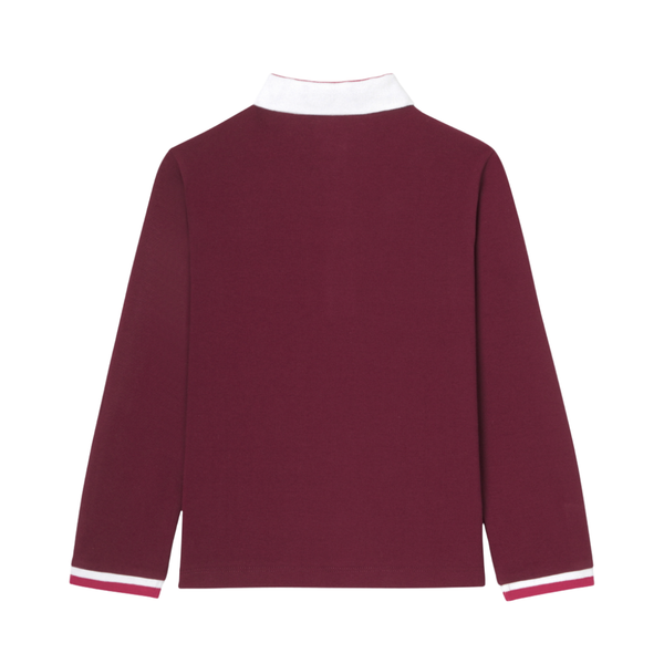 Red Vigne Long Sleeve Polo