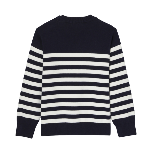 Navy and White Victorian Stripe Sweater