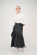 Black and White Polka Dot Lillian Skirt