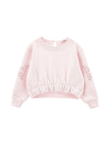 Pink Butterfly Sweat Top