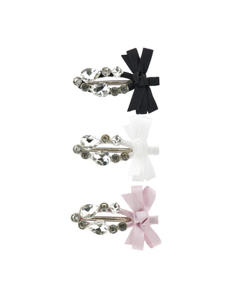Multicolor Crystal Rhinestone Hair Clip Set