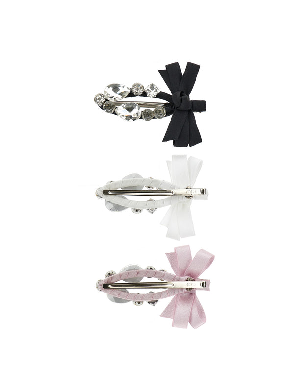 Multicolor Crystal Rhinestone Hair Clip Set