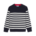 Navy and White Victorian Stripe Sweater