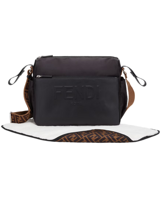 Black Classic Fendi Diaper Bag