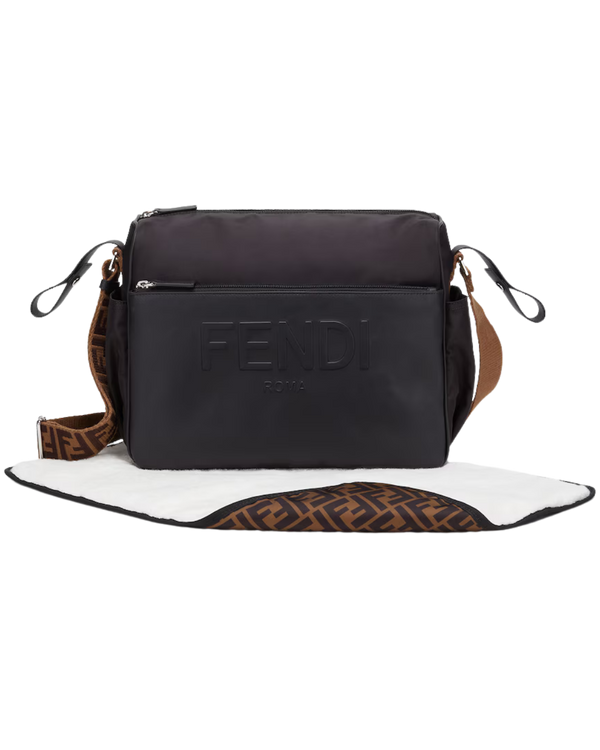 Black Classic Fendi Diaper Bag