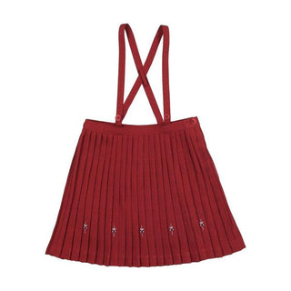 Red Pleated Jumper