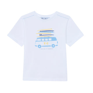 White Surfboard Van Tee