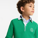 Green Vigne Long Sleeve Polo