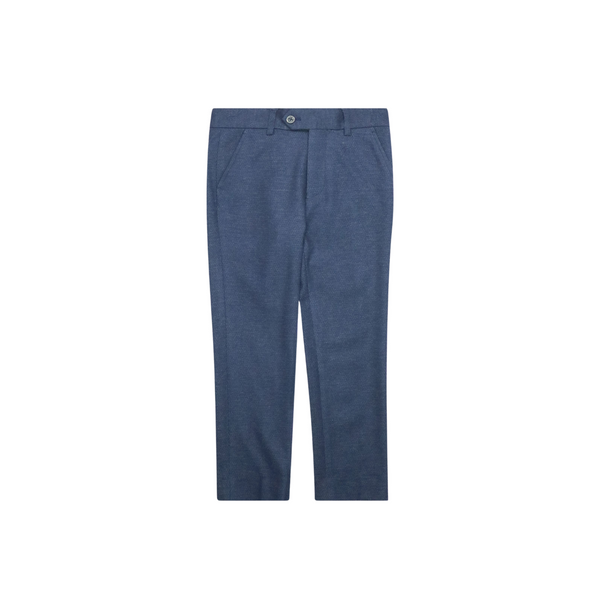 Navy Diamonds Stretchy Mod Suit Pant
