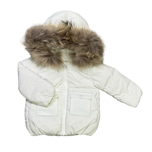 Skyline Jet White Toddler Coat