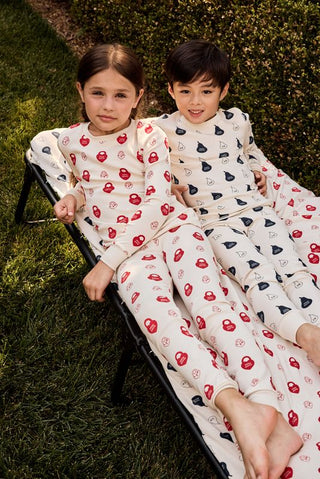 Navy LP Signature Pajama Set