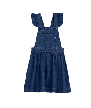 Blue Denim Ruffle Jumper