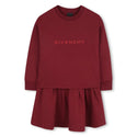 Burgundy Logo Sweatshirt Dress