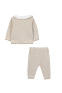 Beige Cardigan Set