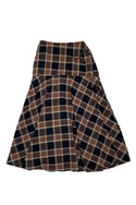 Brown and Black Plaid Fernanda Skirt