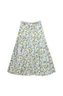 Blue and Yellow Floral Fernanda Skirt