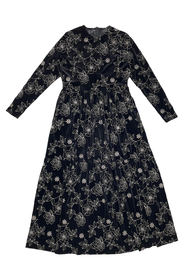Floral Martha Velvet Dress