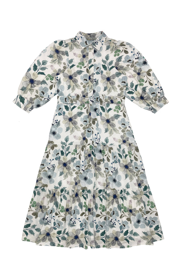 White Floral Scarlett Dress