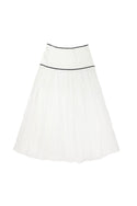 White Embroidered Collette Skirt